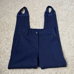 Fendi Ski Pants Stirrup Skinny Snow Leggings Navy Blue EUC FF-tape ski Trouser 4